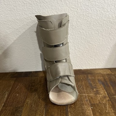 AZAFO Arizona Leather AFO Orthopedic Boot Right Foot Brown w/ Straps