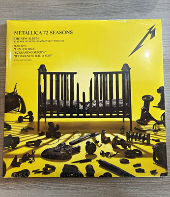 Metallica 72 Seasons LP Vinyl  Frankfurt Pop Up Store Yellow Black Splatter OVP