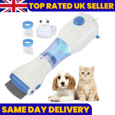 Electric Vacuum Head Nit Anti Lice Comb Brush Pet Dog Flea Filter Remover Tool