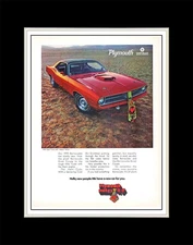 1970 Plymouth Hemi Cuda - Matted for 11x14 Frame