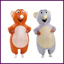 nflatable Mouse Costume Adult Blow Up Rat Funny Halloween Cosplay Suit
