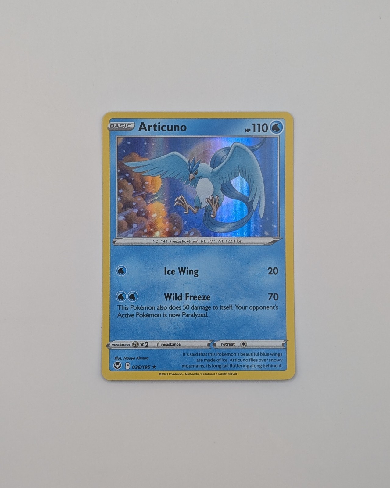 Silver Tempest Holo Articuno 36/195 Pokemon Card