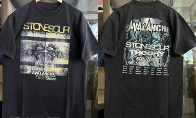 2 Sides Stone Sour Avalanche 2011 Tour Shirt Black Unisex S-5XL 1P0937