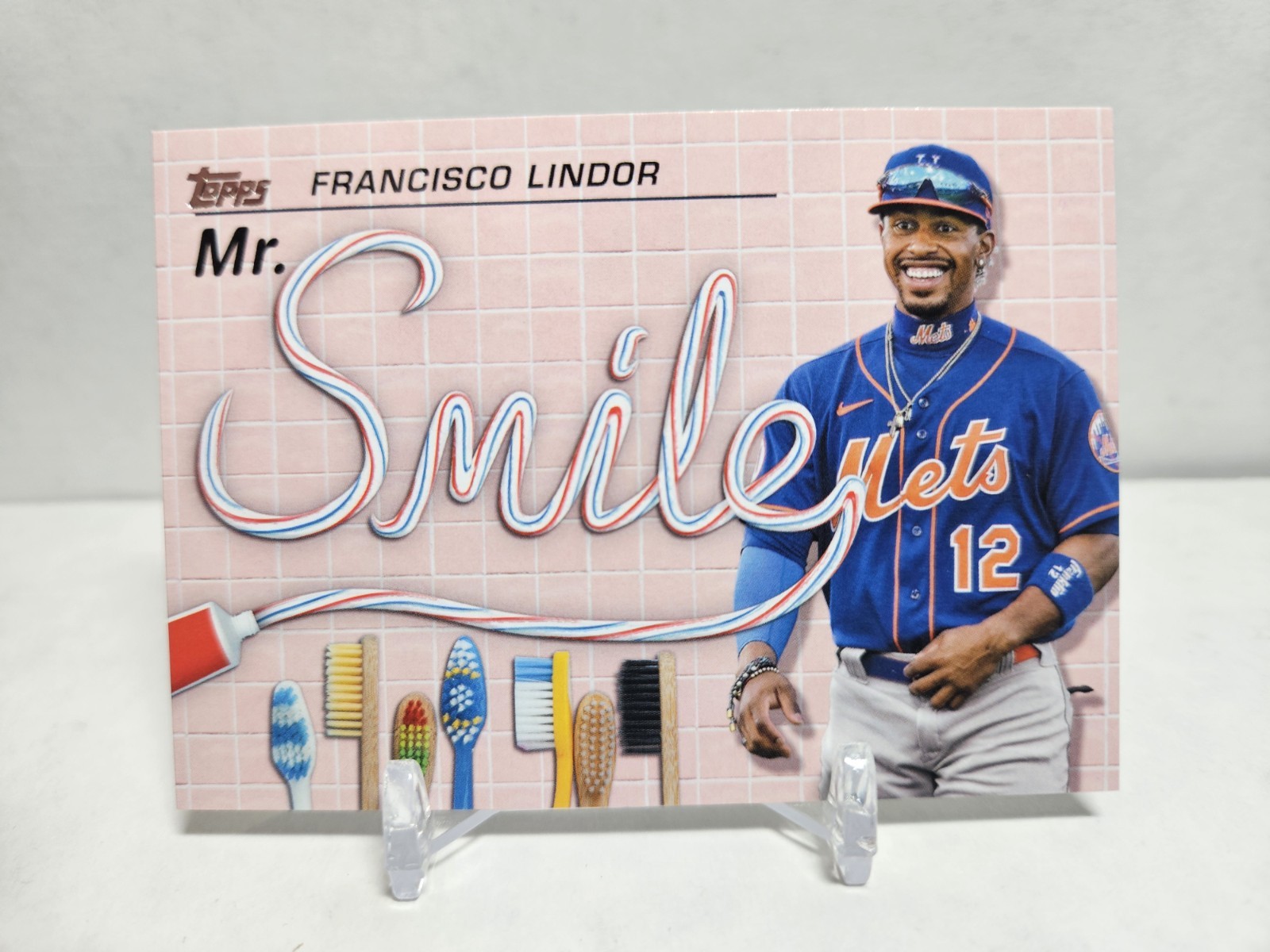 2023 Topps Series 1 Francisco Lindor AKA Mr. Smile #AKA-8
