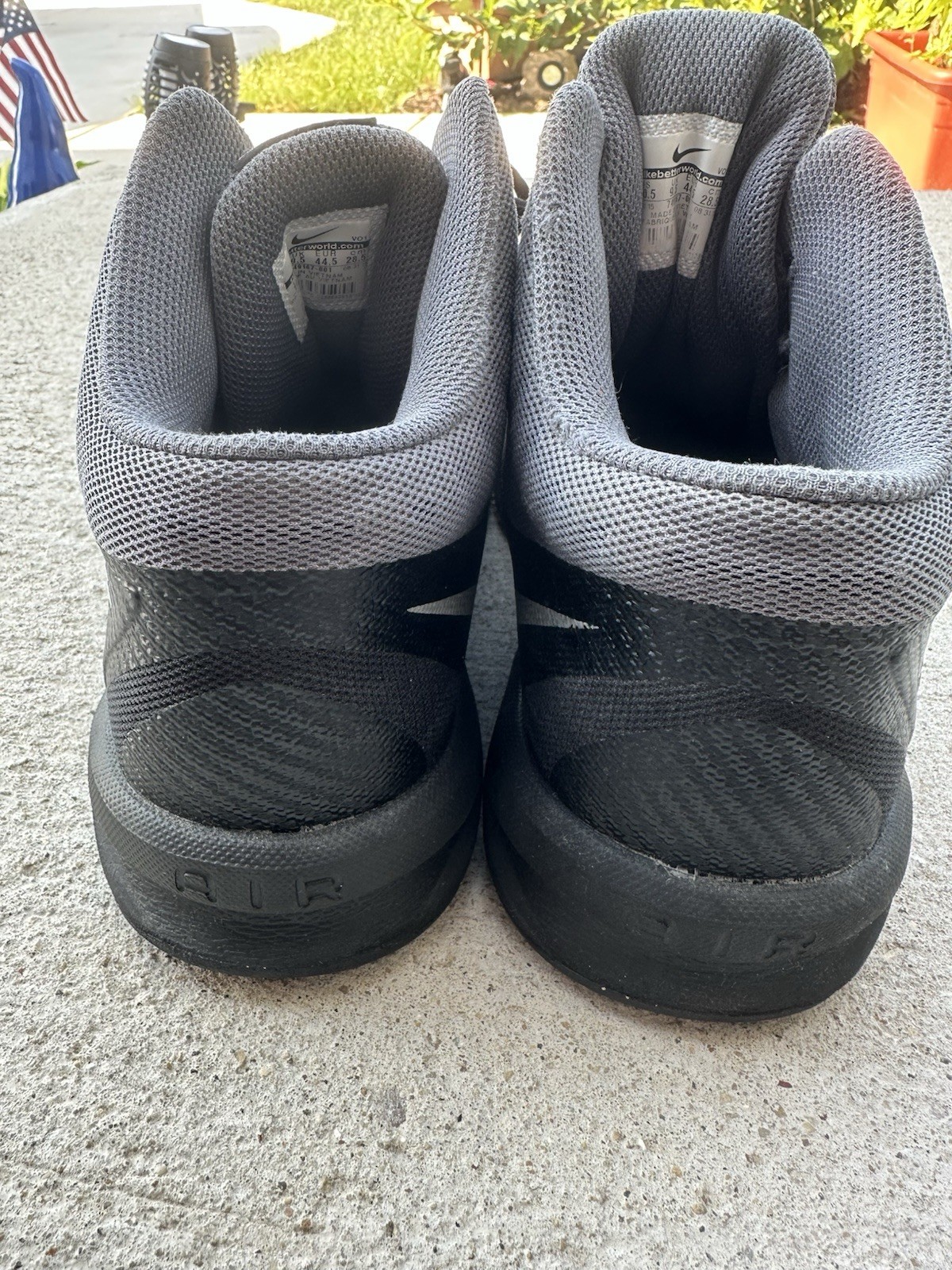 SAOLA Scarpe da basket Nike Air Visi Pro 6 749167 001 nere stringate da uomo taglia 10 5