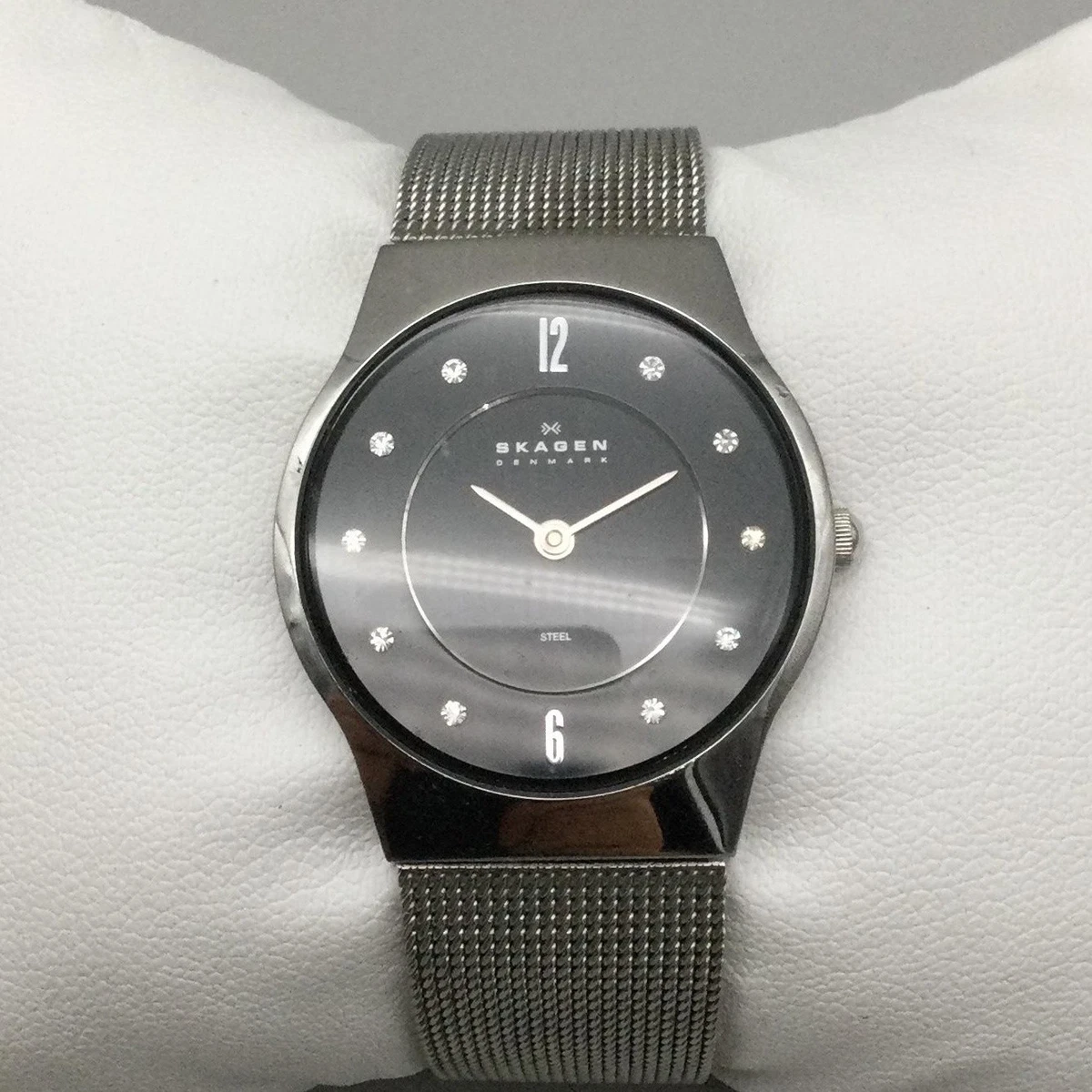 Skagen watch Round,stainless steel, Swarovski crystals mesh water resistant Skagen Ladies Watch Classic Links Best Buy Edition Stainless  main image 2