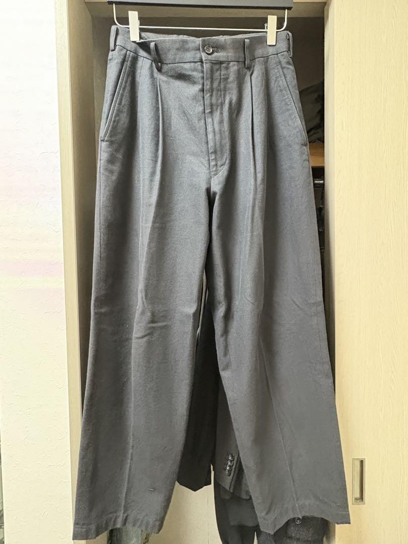 【COMME des GARCONS】two tuck slacks Comme des Garçons 90s 2-Tuck Wide Slacks S Size Cotton