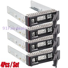 4PCS 2.5" SAS HDD Hard Drive Tray Caddy for Lenovo SR550 SR630 SR860 ST550 SN550