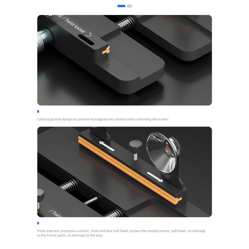 1 PC 3 in 1 Cellphone Remove Battery Back Cover Pressure Retaining Repair Tools - Photo 13 sur 15