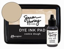 Ranger Ink Dye Felt Ink Pad Re-inker Simon Hurley COOKIE DOUGH New