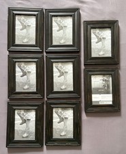 Lot Of 8 Wood Distressed Black Matching Picture Frames 5x7 Farmhouse Decor