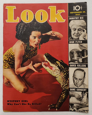 LOOK Magazine September 28 1937 Mystery Girl~CCC~ASPCA~Samuel Leibowitz~1930s