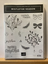 Stampin' Up MISTLETOE SEASON photopolymer stamp set - used, VERY GOOD condition