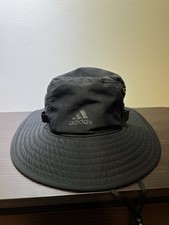 Adidas Aeroready Victory Black Bucket Hat Chin String S/M Vented