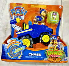 Paw Patrol, Dino Rescue Chase  s Deluxe Rev Up Vehicle Mystery Dinosaur Figure 3 