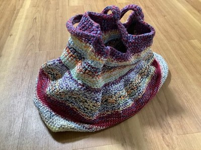 DANIELA GREGIS Cotton Knitted Bag Purple Multicolor Unused | eBay