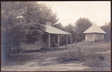 Lovell, Maine RPPC Cabin at Camp Conifer - Bicknell Mfg. Co. Photo Postcard #1