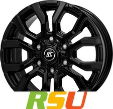 4x RC-Design RC35 schwarz lackiert 6.5x17" ET48 LK6 139.7 ML 92.4 Alufelgen 1...