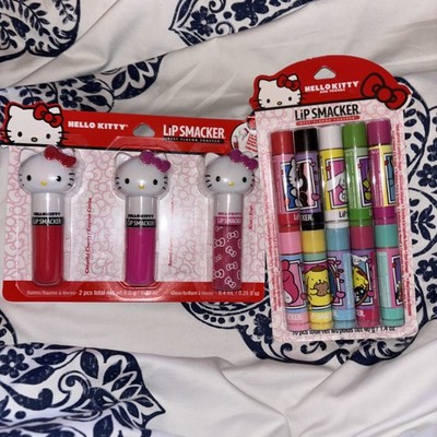 Hello Kitty Lip Smacker Best Flavor Forever Lip Balm Party Pack & 3 Lip Glosses