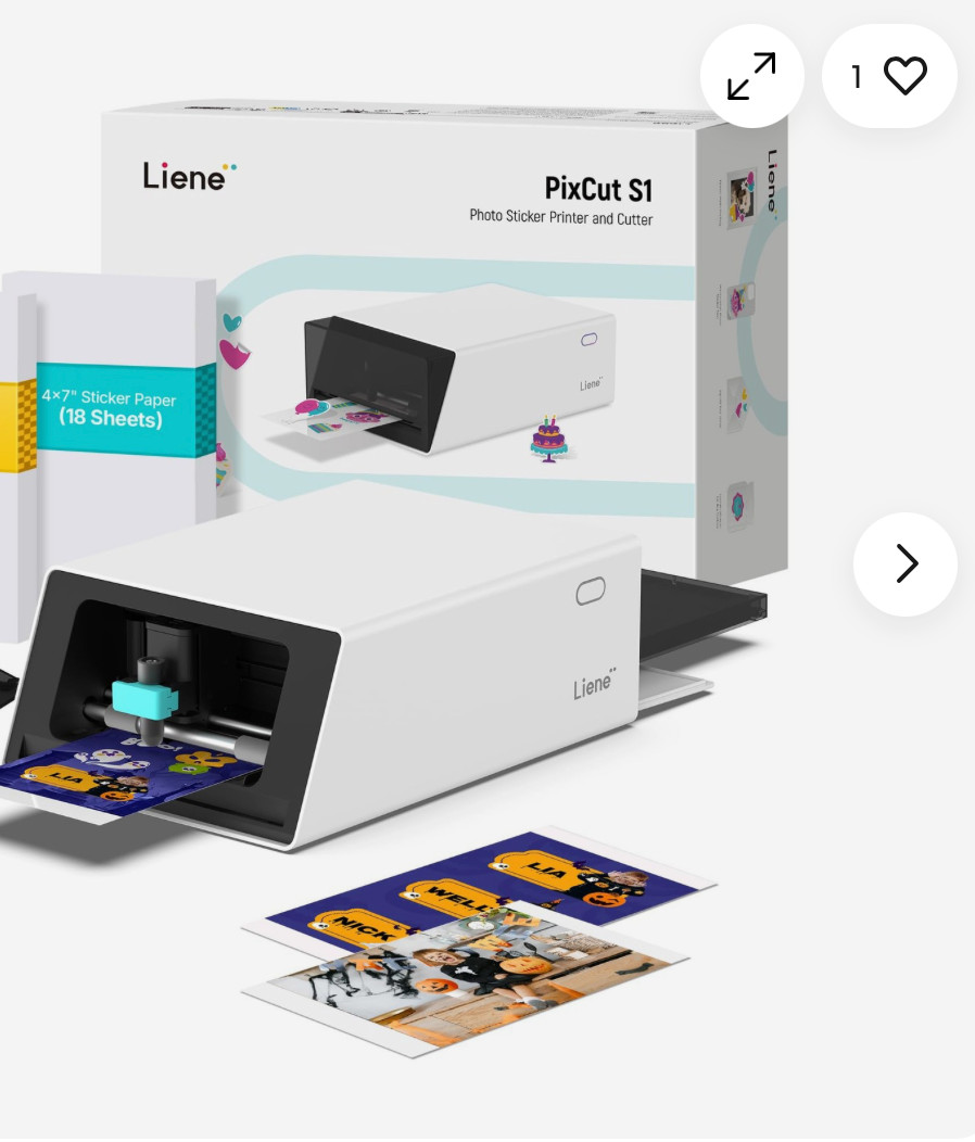 Liene  PixCut S1 Photo Sticker Printer and Cutter White - USED - uncalibrated.