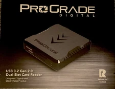 ProGrade Digital SD Card Reader USB-C Dual Slot MicroSDXC UHS-II 3.2 Gen 2