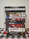 PS3 Game Lot of 14 Games Rage, Skyrim, Grand Theft Auto, Soccer, COD, NBA