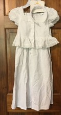White Vacation Beach Girls Summer Outfit C C California Kids Size 5 Resort Wear