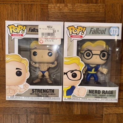 Funko Pop! Game: Fallout - Vault Boy Nerd Rage #373 Strength #487 Vinyl Figure
