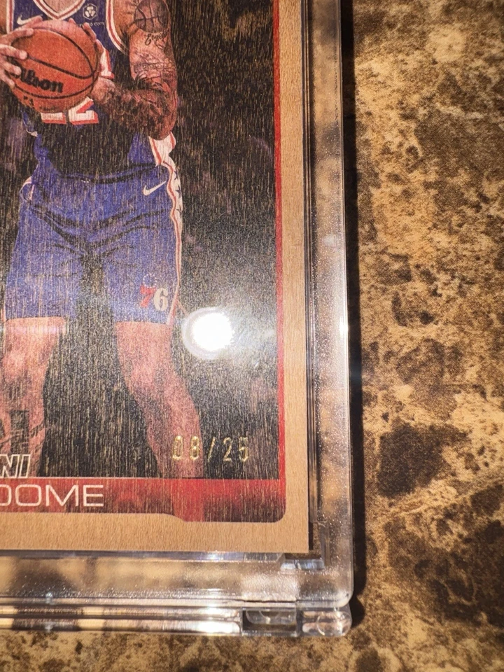 2025 Topps NBA Basketball Johni Broome Wood Parallel 08/25 Rookie Card #235 SP - Image 3 of 3