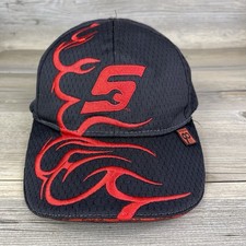 Vintage Snap On Tools Hat Cap Black Strap Back K Products Flames Racing Mechanic