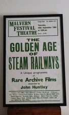 Vintage 1984 British Poster Steam Railways Rare Bristol History Festiwal Poster