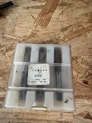 Lawson Tap Set 1/2-13 High-Speed Steel HSS Made In USA Set of 3 In Box