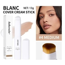 Cover Cream Stick White - with brush Korean Color-Changing Foundation Stick
