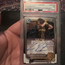 2025 Bowman Chrome - Prospect Autographs Kai Roberts,  #CPA-KR (AU, RC)