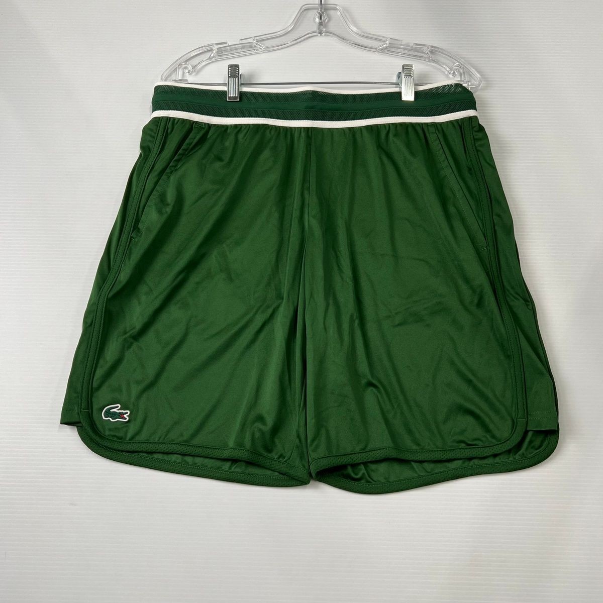 LACOSTE Tennis x Daniil Medvedev Shorts Men's Size L Pine Green