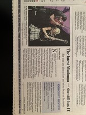 Madonna drowned world tour Los Angeles newspaper Staples Center Review 2001