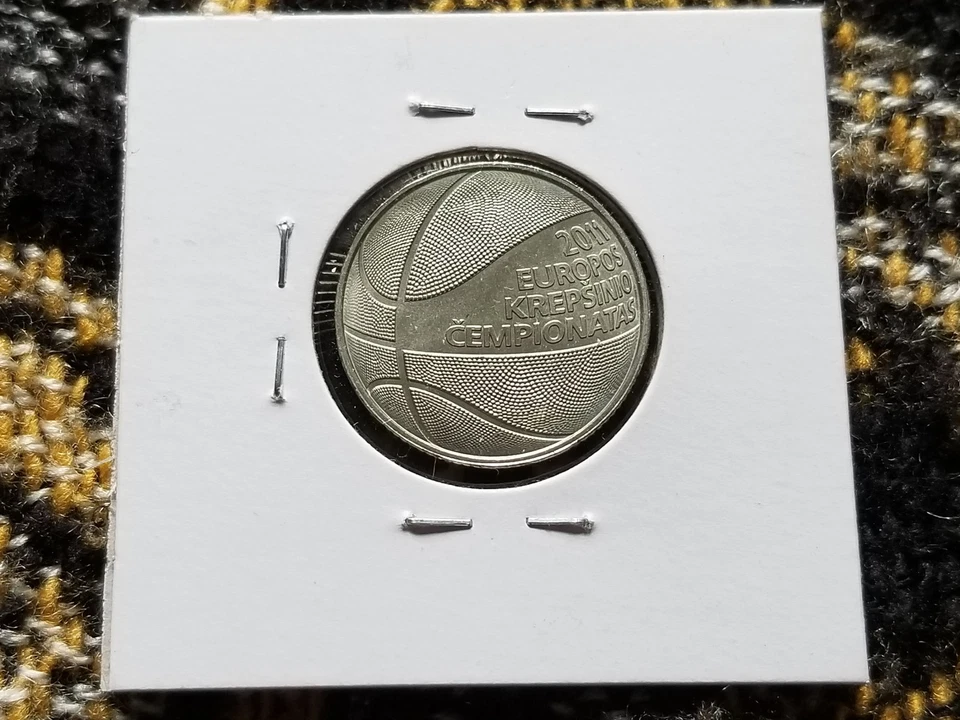 Lithuania 1 Litas 2011 Circulated - European Basketball Championship - iii - Image 2 of 2