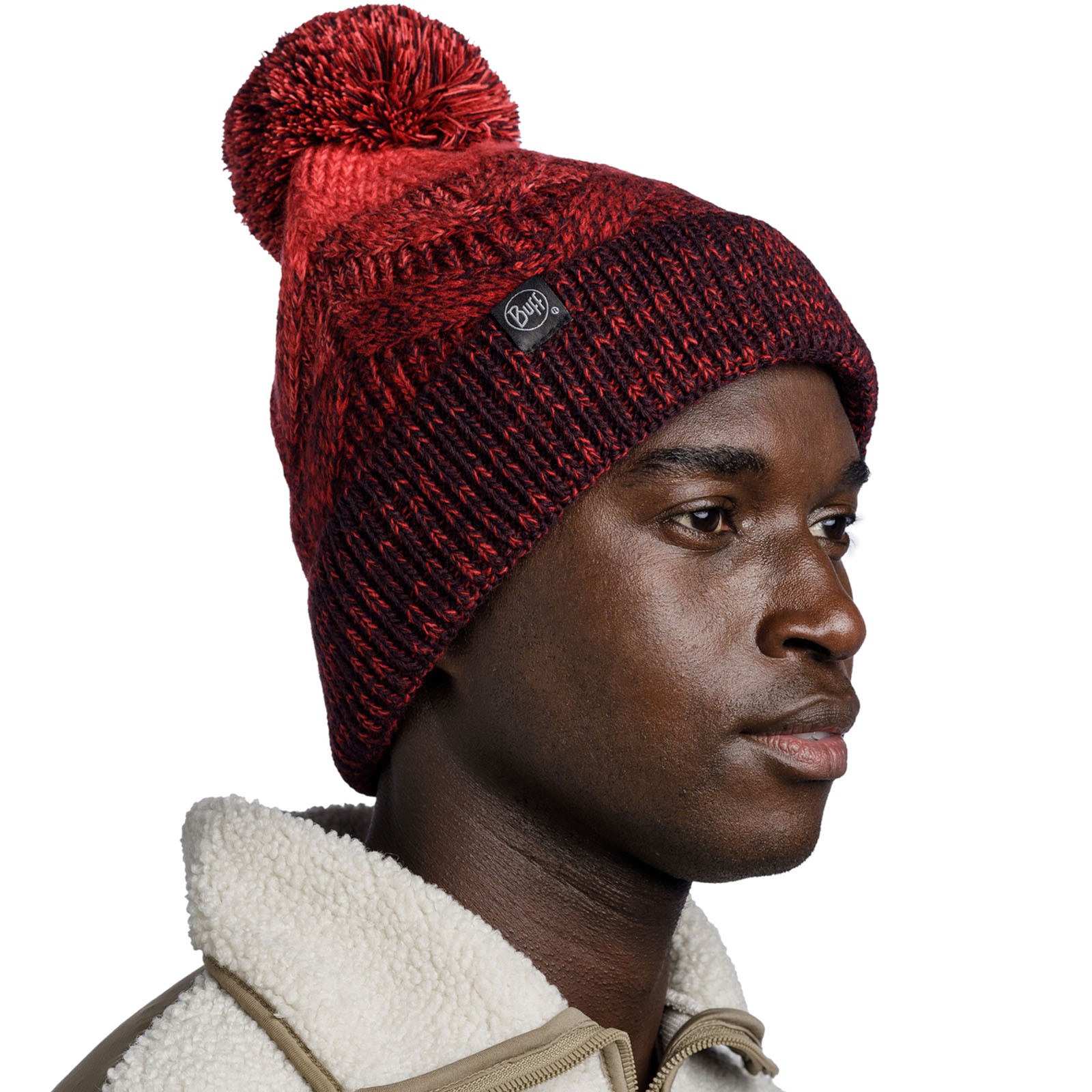 Buff Unisex Knitted Fleece Lined Warm Winter Beanie Hat - Cinnamon