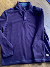 G.H. Bass  Co. Men  s Cranberry LG Long Sleeved Pullover 3 Button Fleece Lined