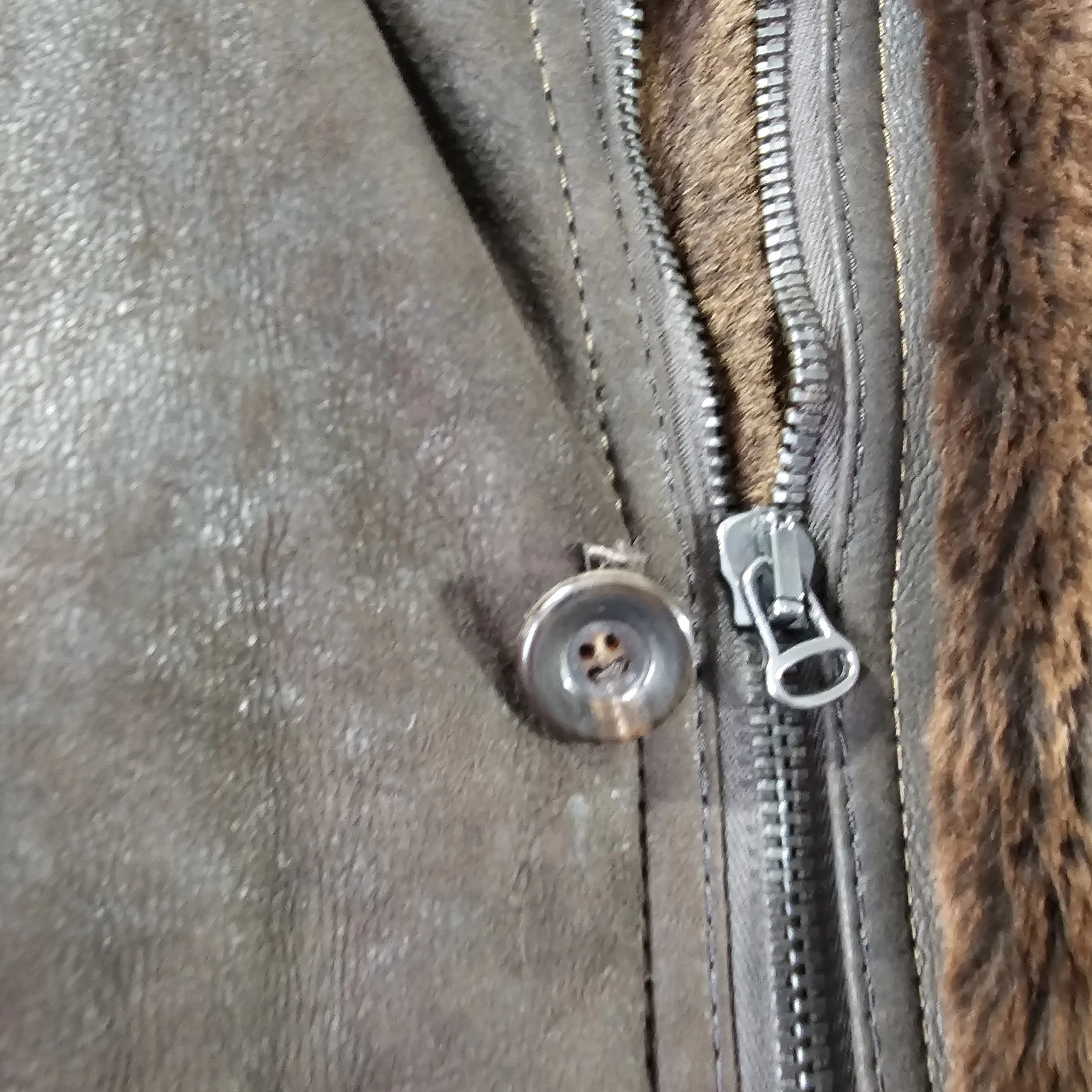 Gimo's Chocolate Brown Super Soft Shearling Jacket 52/L Made In Italy image 3