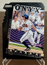 2000 Topps Stadium Club Onyx Extreme Insert  Andruw Jones #OE10 Die-Cut Card