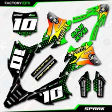 Green Spark Racing Graphics Kit fits Kawasaki Kx85 14-21 Plates Kx 85