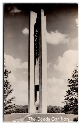 Carillon Park Dayton Ohio The Deeds Carillon RPPC Bell Tower Cloud