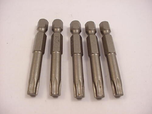 T30 Torx 2" Power Style Grove  Package of 5 each  Ships Same Day of Purchase - Afbeelding 1 van 3