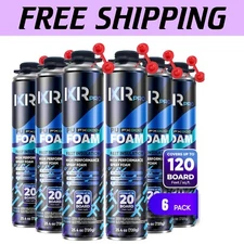 Fast-Drying Spray Foam Insulation - 25.4 oz Cans Ideal for Thermal Soundproofing