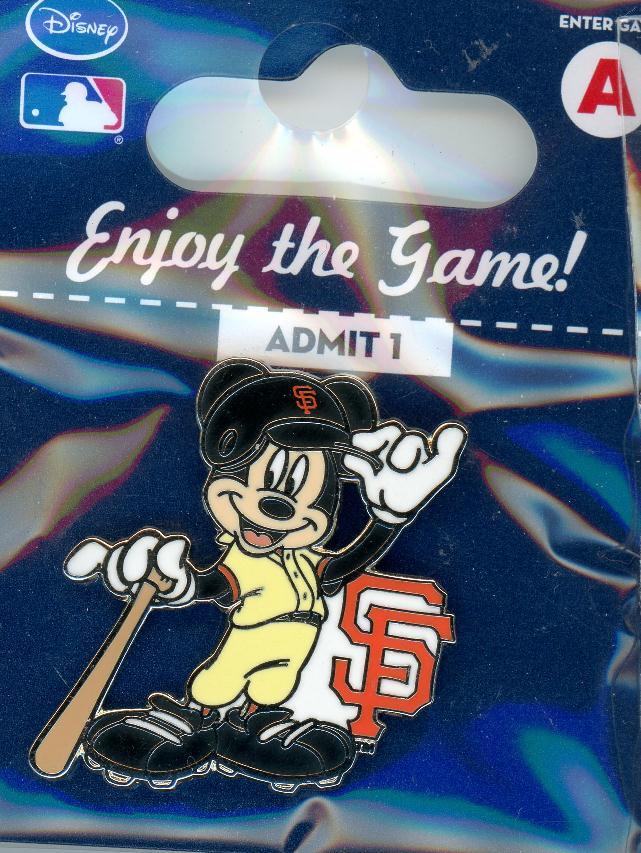 Giants Disney Pin Choice San Francisco SF Minnie Mickey Mouse