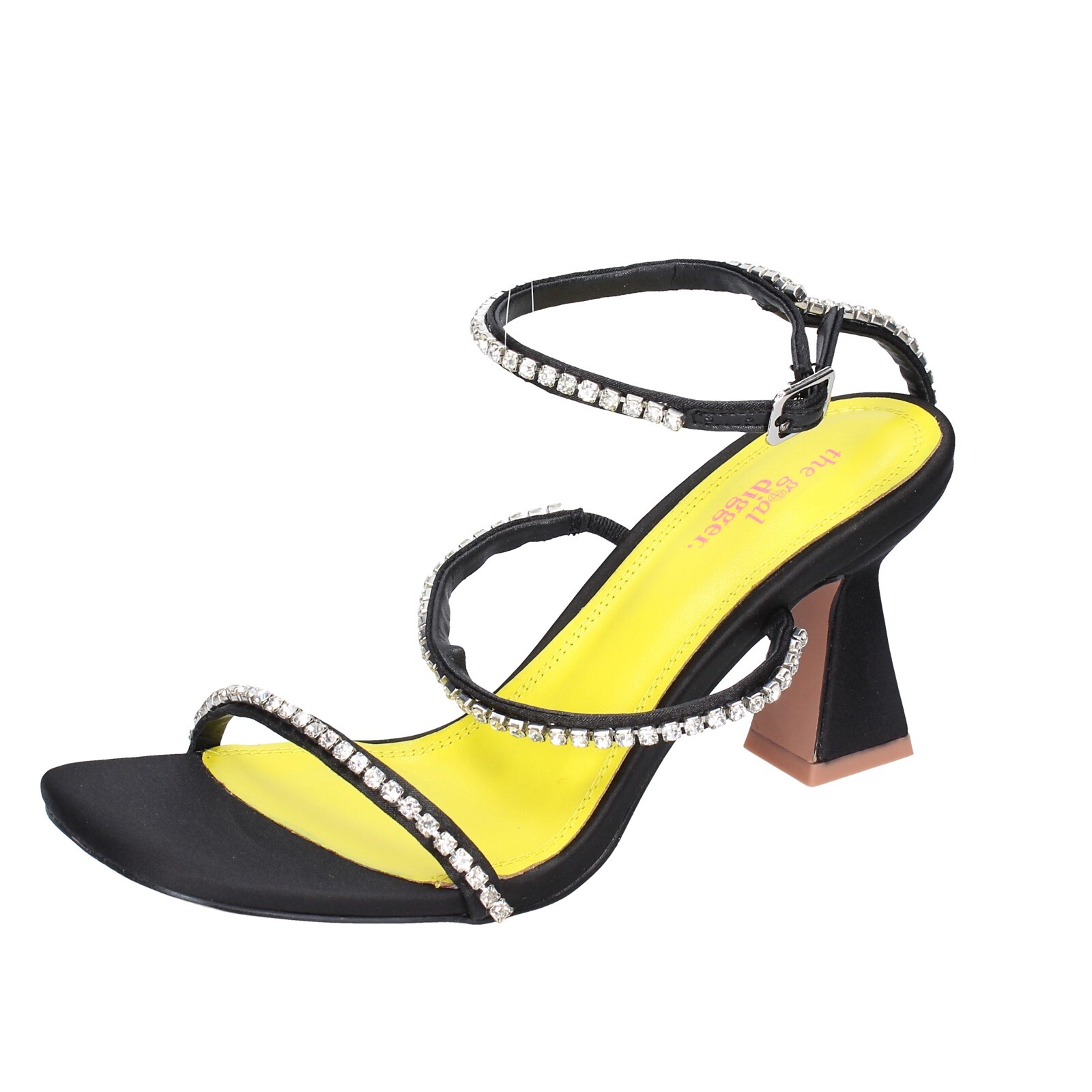 Сандалии Scarpe donna THE GOAL DIGGER 38 EU nero tessuto strass EX559-38 12290₽