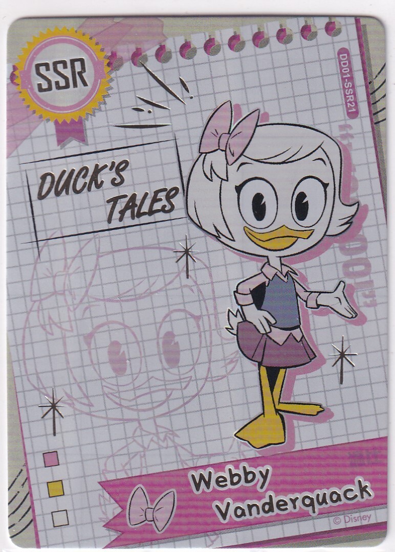 Disney Card Fun 2024 Duck's Tales DD01-SSR21 Webby Vanderquack | eBay