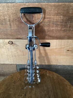 VTG Flint Ecko Best Egg Beater Heavy Duty Stainless Steel Hand Crank Mixer