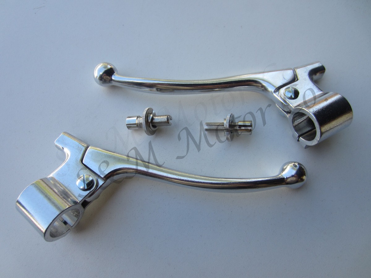 TRIUMPH BSA NORTON HANDLEBAR BRAKE CLUTCH LEVER SET AMAL STYLE 